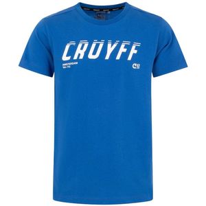 Cruyff - T-shirt - Blauw - League-stijl