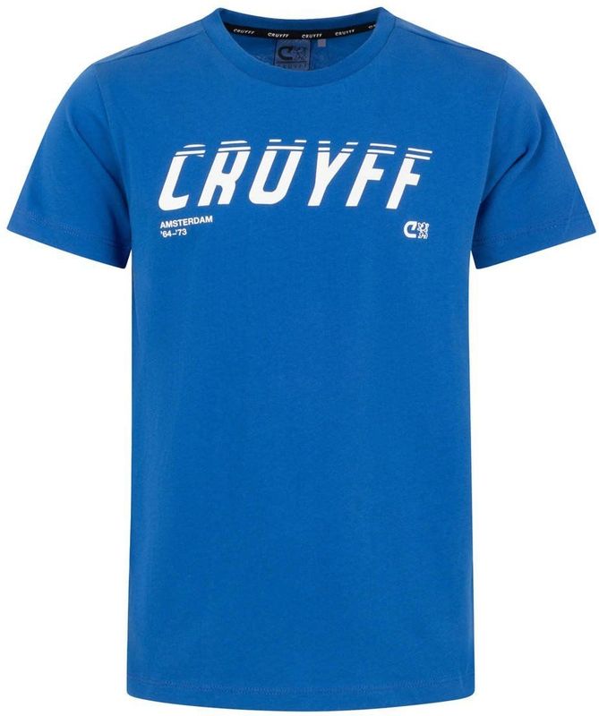 Cruyff - T-shirt - Blauw - League-stijl