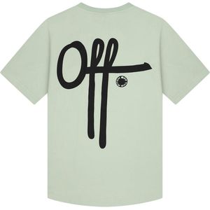 Off The Pitch - Fullstop Slim Fit Tee - Mint - Katoen