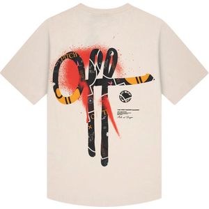 Off The Pitch T-shirt - Off-White met Backprint en Korte Mouwen