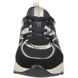 Cruyff - Madina - Sneakers - Zwart - Leer en Mesh - Goudkleurige Accenten