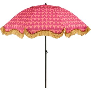 Edelman Mitchell parasol hart roze - Ø220 x 238 cm