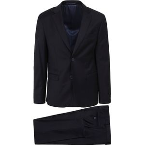 Suitable Kostuum Toulon Serge Wol Uni Donkerblauw (navy) - Maat 52 - Heren