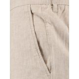 Chino Broek - Beige - 55% Linnen 44% Katoen 1% Elastaan