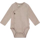 A Tiny Story - Romper - Beige - Lange Mouwen - Katoenmix