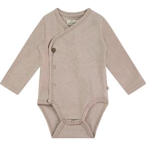 A Tiny Story - Romper - Beige - Lange Mouwen - Katoenmix