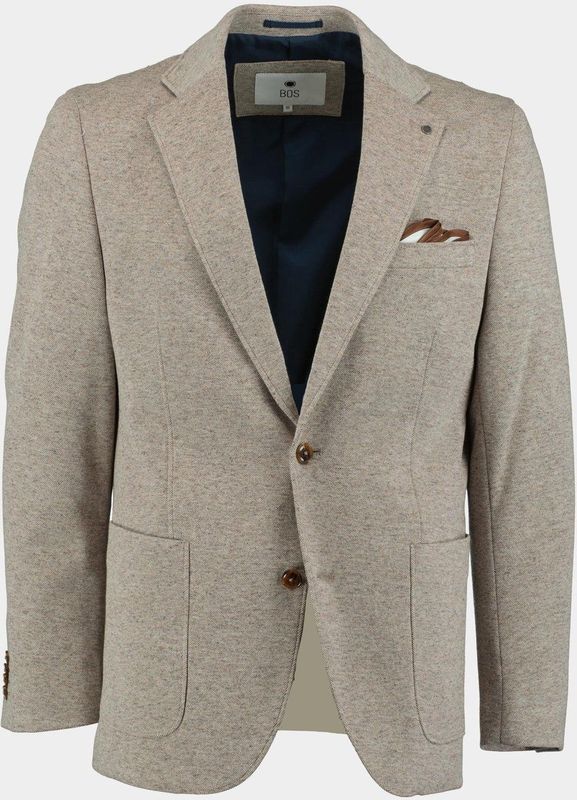 Bos - Luka Jersey Jacket - Beige - Colbert