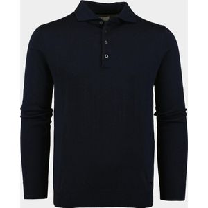 Born With Appetite - Anton Polo Pullover - Blauw - Merinowol