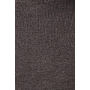 Born With Appetite - Gebreide Trui - Bruin Gemêleerd - 100% Merinowol