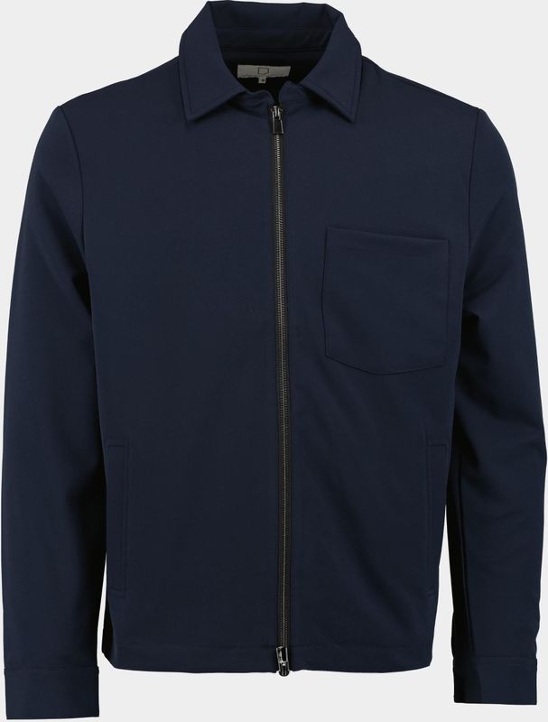 Born with Appetite Casual hemd lange mouw bari zipper shirt jacket 24314ba10/290 navy
