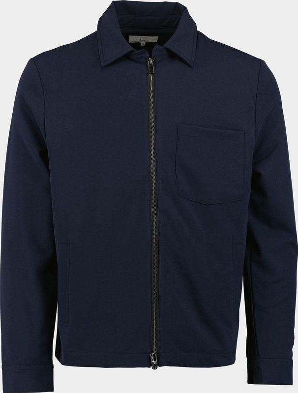 Born with Appetite - Casual Hemd - Navy - Lange Mouw - Zipper Shirt Jacket