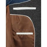 Bos Colbert Grijs Luka Jersey - Stijlvol Colbert met 2-Knoops Sluiting