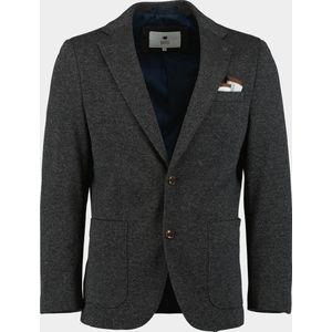 Bos Colbert Grijs Luka Jersey - Stijlvol Colbert met 2-Knoops Sluiting
