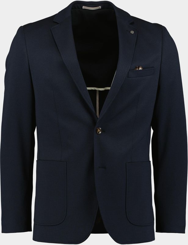 Bos Colbert Blauw Fame Pied De Poule Jacket Dro 243038FA13BO/290 navy