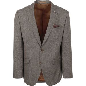 Suitable Colbert Heleen Melange Bruin - Maat 48 - Heren blazer