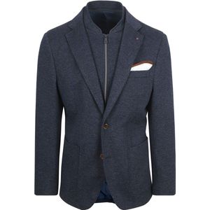 Suitable - Colbert - Donkerblauw - Heren Blazer - Maat 48