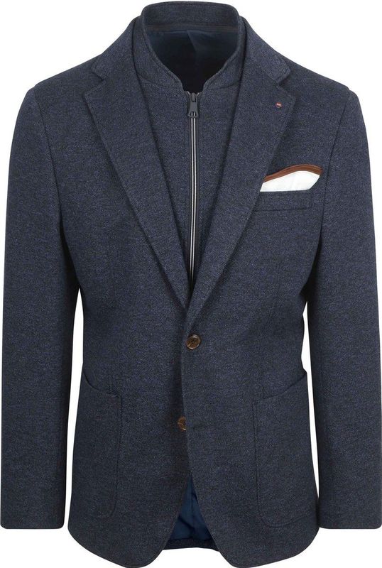 Suitable - Colbert - Donkerblauw - Heren Blazer - Maat 48