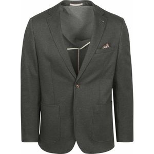 Suitable Colbert Fame Pied de Poule Donkergroen - Maat 46 - Heren blazer