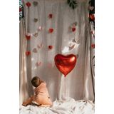 A Tiny Story - Broek - Roze - Stretchkatoen - Elastische Tailleband