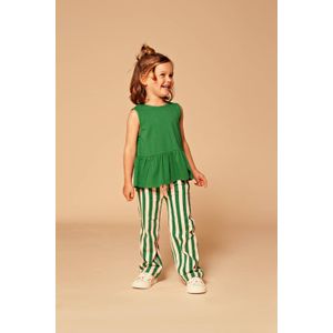 Stains&Stories - Mouwloze Top - Groen - Shirttops