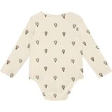 A Tiny Story - Romper - Ecru/Bruin - Katoen/Modal/Elastaan