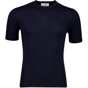 Born with Appetite - Knitted Shirt - Donkerblauw - Katoenmix