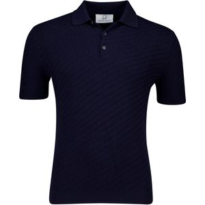 Born with Appetite - Simon Knitted Polo - Donkerblauw - Katoen
