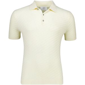 Born with Appetite - Simon Knitted Polo - Creme - Katoen