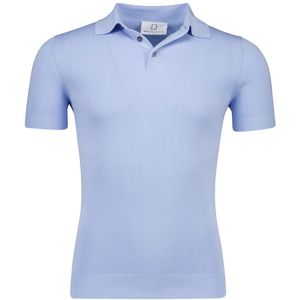 Born with Appetite - Wolf - Poloshirt - Lichtblauw - Katoen/zijde/linnen