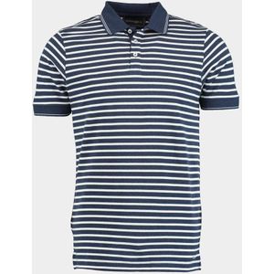 Scotland - Liam Stripe Polo - Blauw - Korte Mouw - 25108LI17SB/290