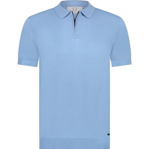 Born with Appetite - Polo - Blauw - Katoen