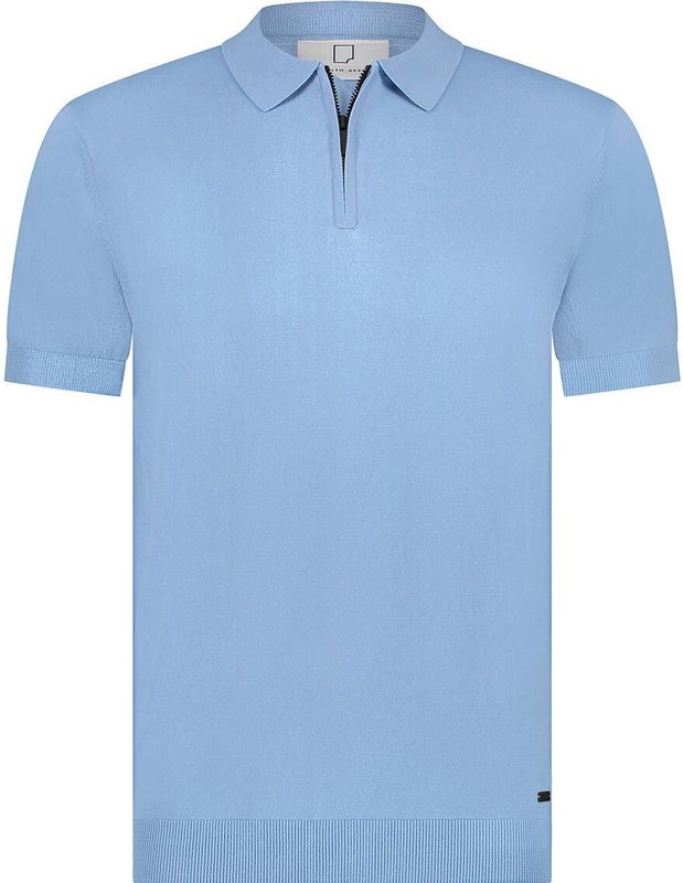 Born with Appetite - Polo - Blauw - Katoen