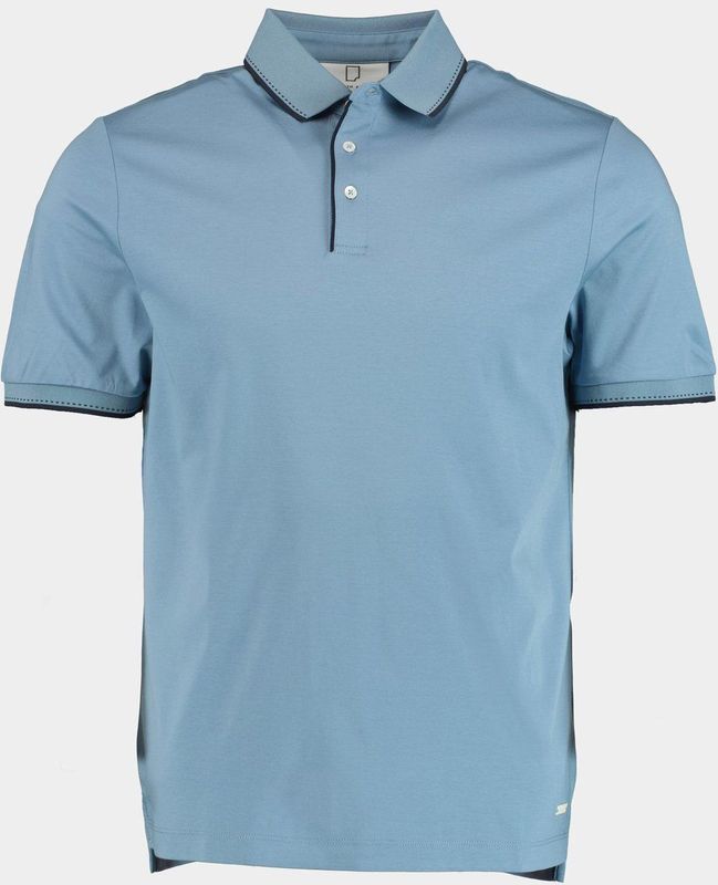 Born With Appetite - Polo - Korte Mouw - Blauw - Franklin - 25108FR36/264