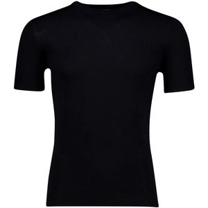 Born With Appetite - Knitted T-shirt - Zwart - 65% Viscose 35% Polyamide