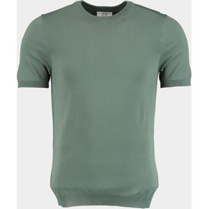 Born With Appetite - T-shirt - Groen - Knitted - Korte Mouw