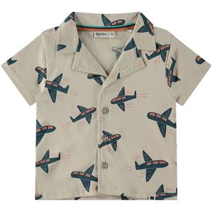 Shirt - Korte Mouwen - Zand - Katoen