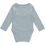 Babyface - Romper - Blauw-Wit - Katoen-Modal-Elastaan