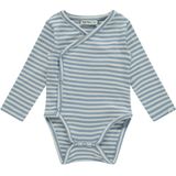 Babyface - Romper - Blauw-Wit - Katoen-Modal-Elastaan