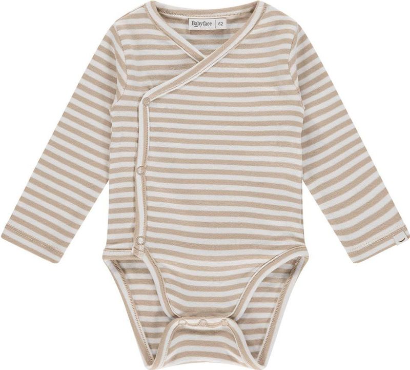 Babyface - Romper - Beige/Wit - Katoen/Modal/Elastaan