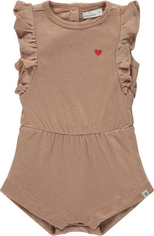 A Tiny Story - Playsuit - Zachtroze - Katoen en Modal