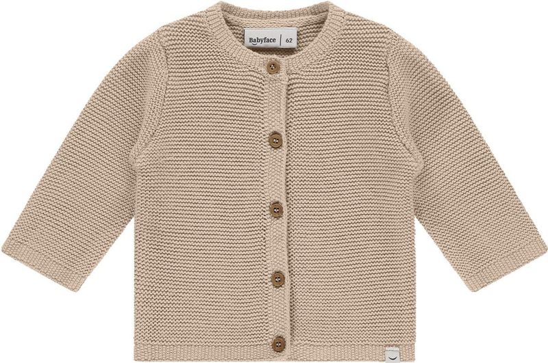 Babyface - Vest - Beige - Grof Gebreid