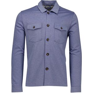 Born With Appetite - Dustin Shirtjacket - Blauw Gemêleerd - Viscose Mix