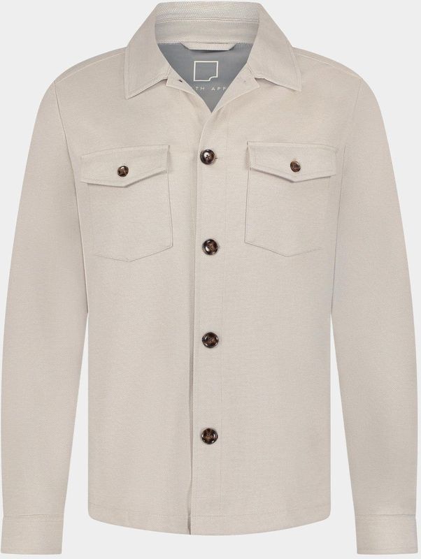 Born With Appetite - Overshirt - Grijs - Viscose Mix - Regular Fit