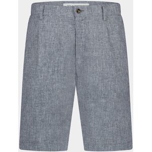 Born With Appetite - Clark Short - Korte Broek - Blauw - 43% Linnen, 36% Katoen, 14% Polyester, 6% Viscose, 1% Elastaan