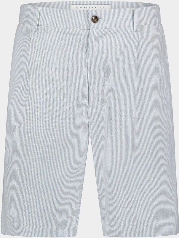 Born With Appetite - Korte Broek - Lichtblauw - Katoen/Linnen/Elastaan