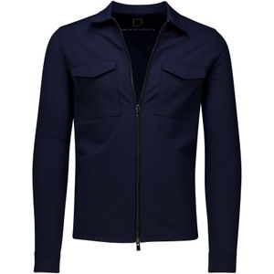 Born With Appetite Overshirt - Blauw - Korte Mouwen