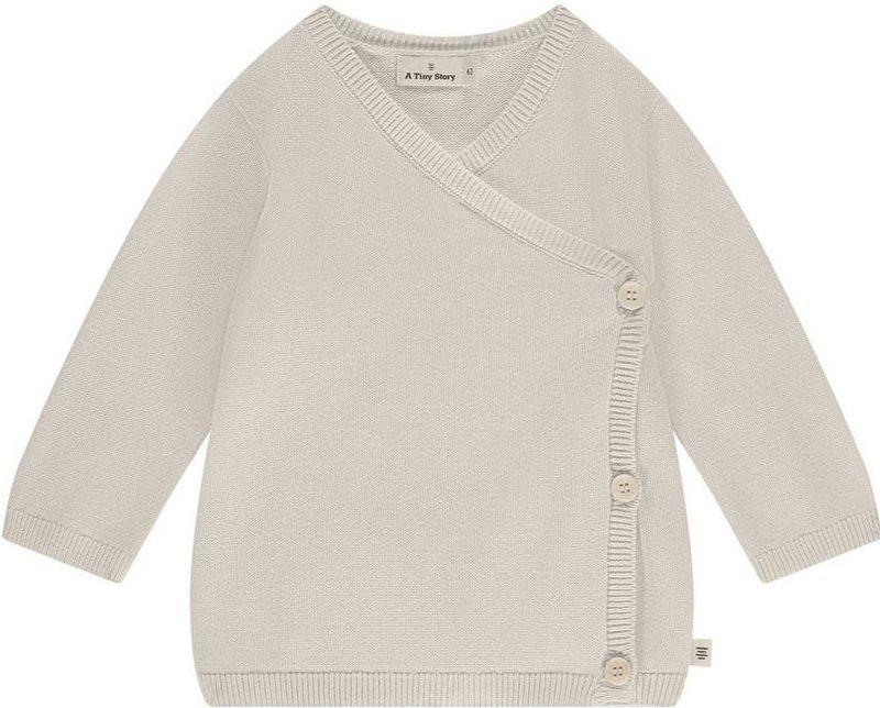 A Tiny Story Vest - Zacht Katoen - Ronde Hals - Strik Sluiting