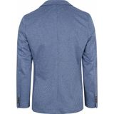 Suitable - Colbert - Blauw - Face Print - Heren Blazer