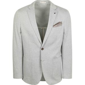 Suitable - Colbert Face Print - Grijs - Heren Blazer