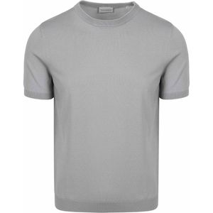 Suitable - Knitted T-shirt - Grijs - Viscose/Nylon